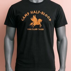 Camp Half-Blood Black T-Shirt men's fit large